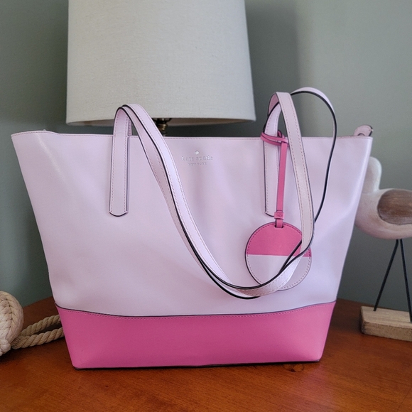 Kate Spade WKRU6708 Briel Large Tote Pink Leather Bag - Picture 15 of 15